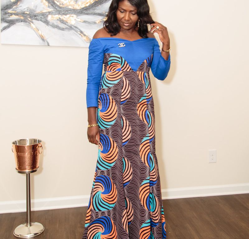 Long dresses African print sizes M and L